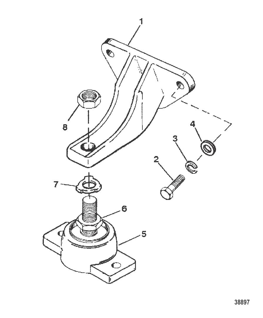 КРЕПЛЕНИЕ ДВИГАТЕЛЯ