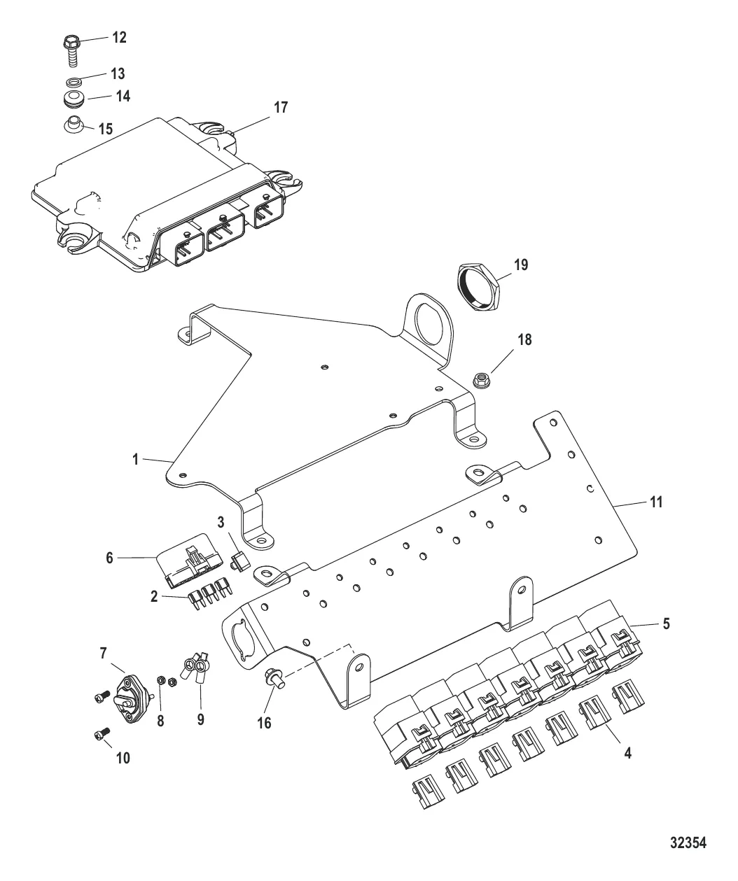 PCM и кронштейн