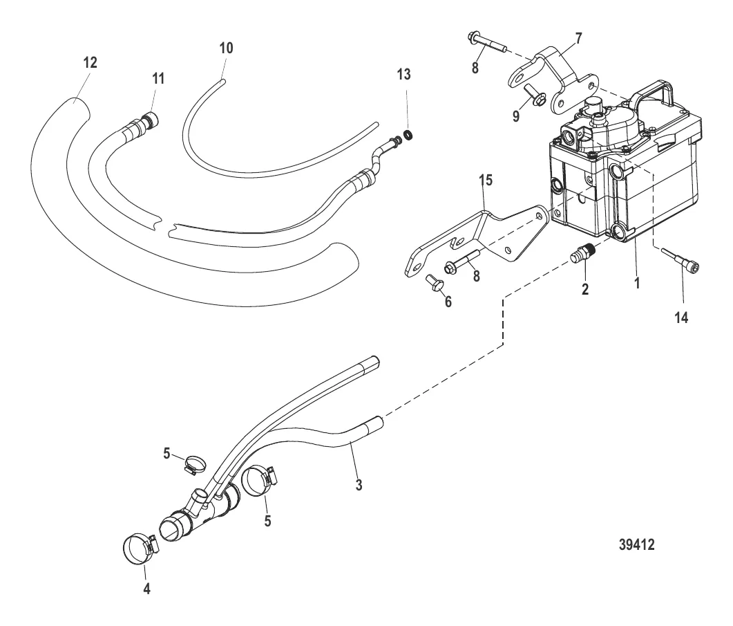 Система охлаждения топлива С/н 1A349420 и выше