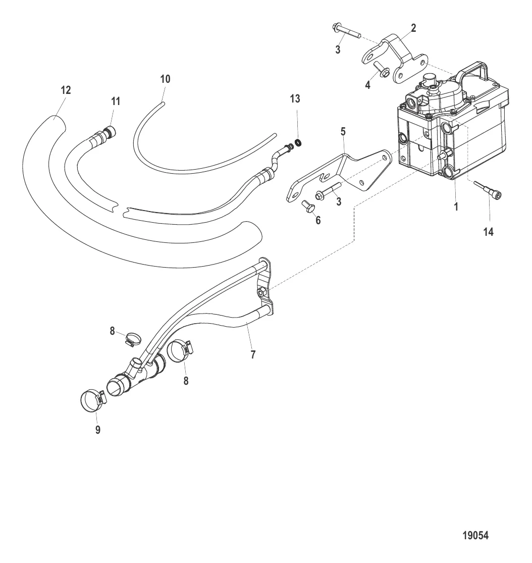 Система охлаждения топлива С/н 1A349419 и ниже