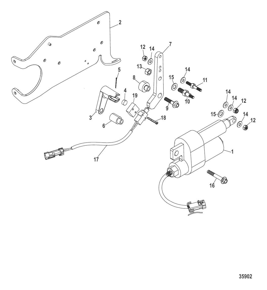 Кронштейн переключения передач Цифровое управление газом и реверсом / Axius