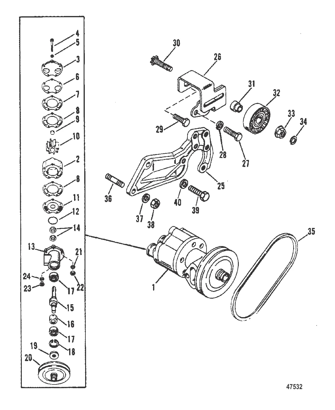 НАСОС ДЛЯ ЗАБОРТНОЙ ВОДЫ