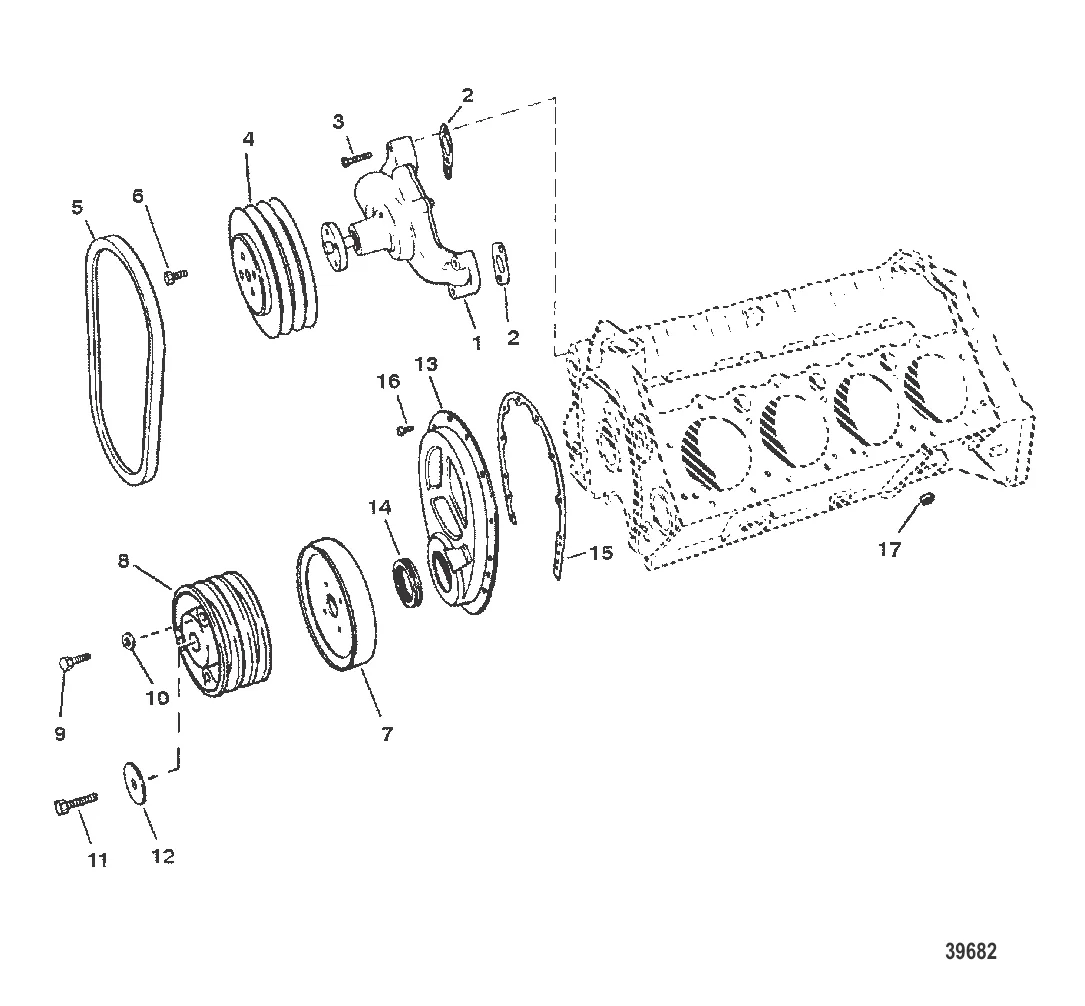 ВОДЯНОЙ НАСОС И ПЕРЕДНЯЯ КРЫШКА
