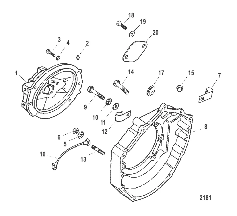 КОРПУС МАХОВИКА (КАРДАННАЯ ПЕРЕДАЧА)