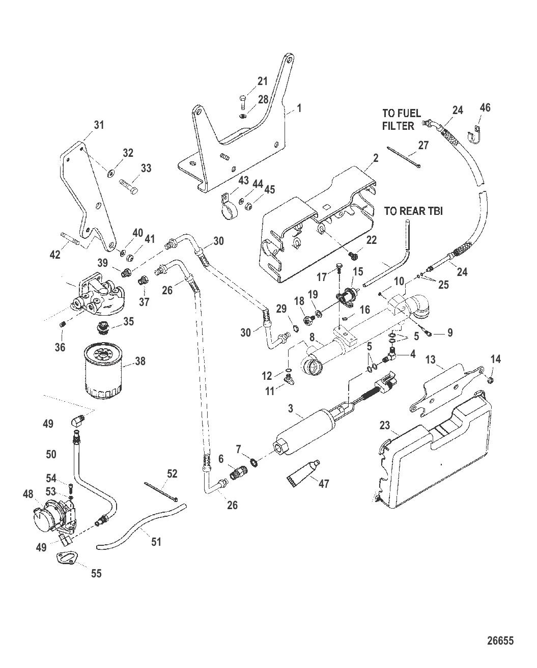 Топливный насос и охладитель топлива