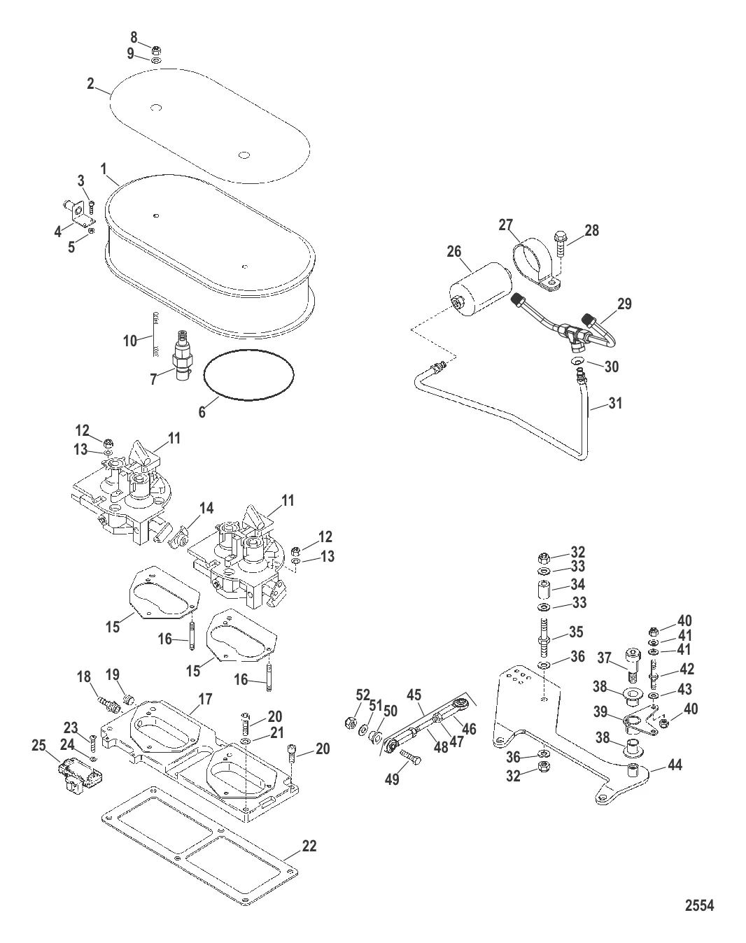 Корпус впускной дроссельной заслонки в сборе