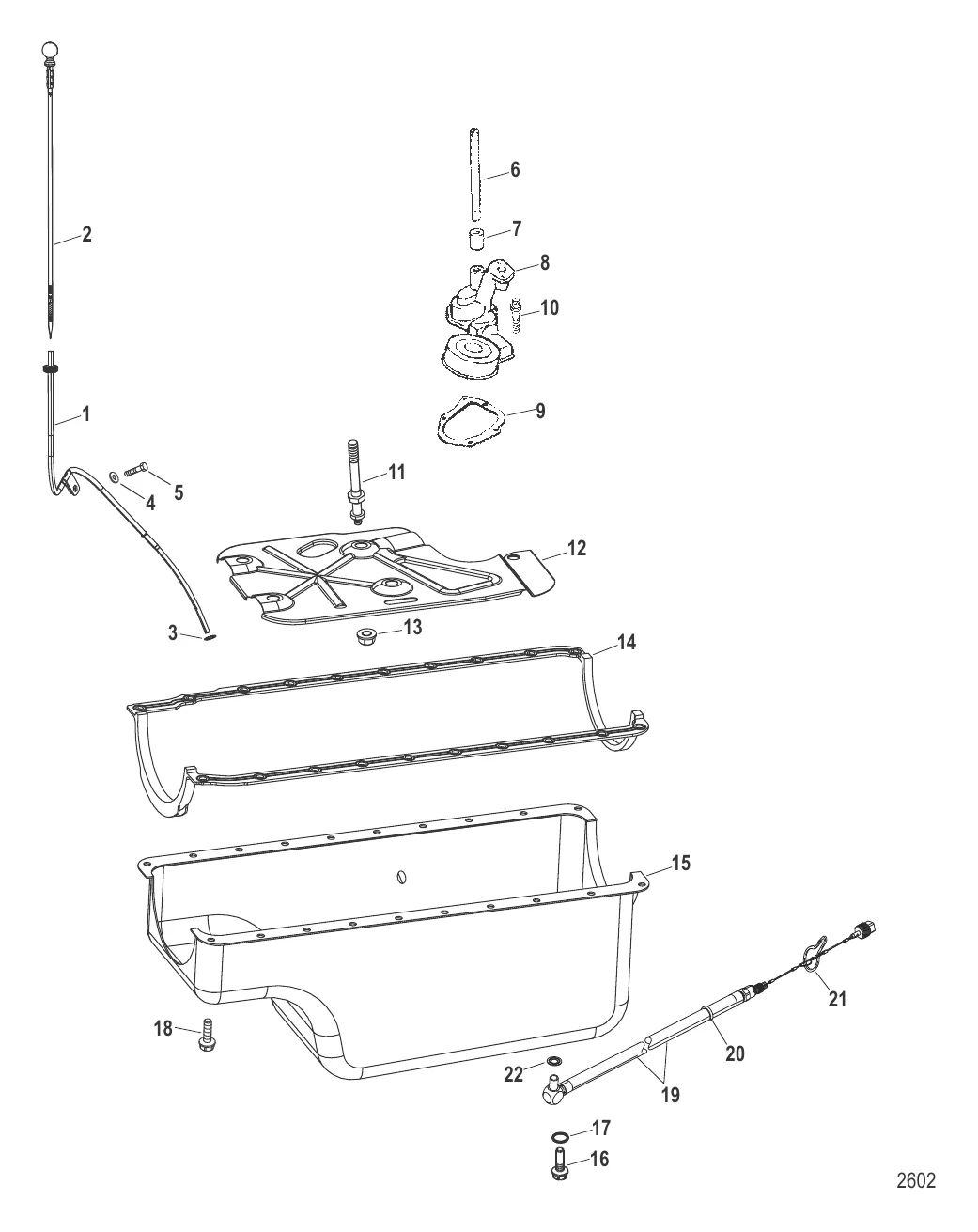 Маслосборник и масляный насос