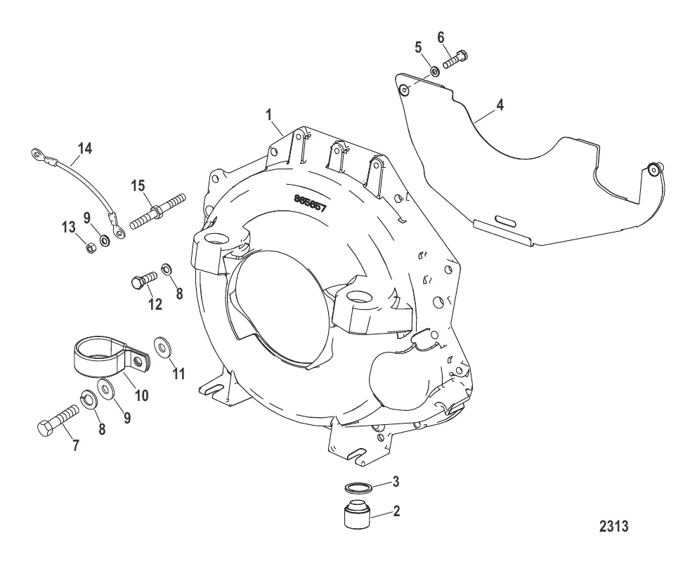 Корпус маховика (Встраиваемые модели Bravo)