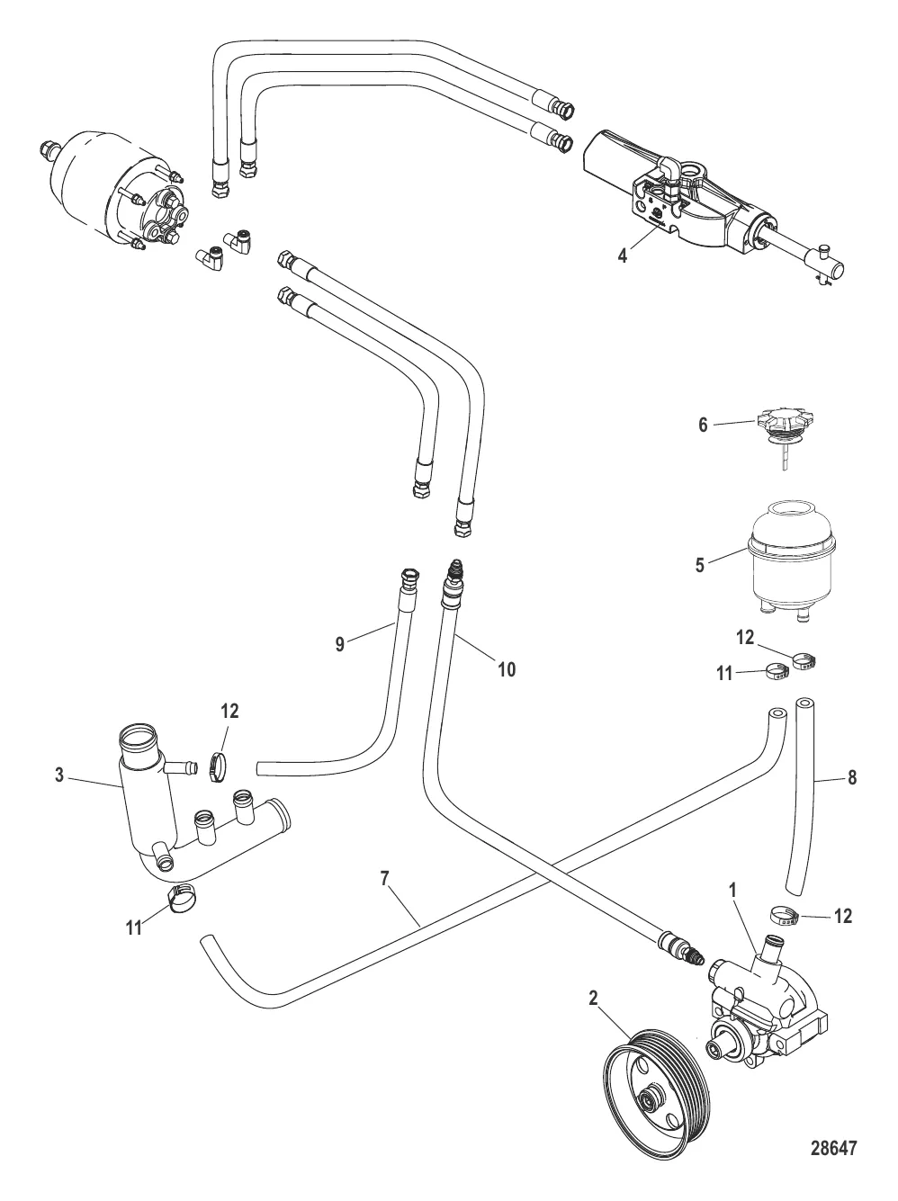 Компоненты рулевого механизма Гидравлический усилитель рулевого механизма