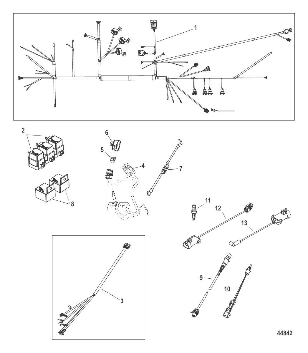 Электрические компоненты Жгуты проводов