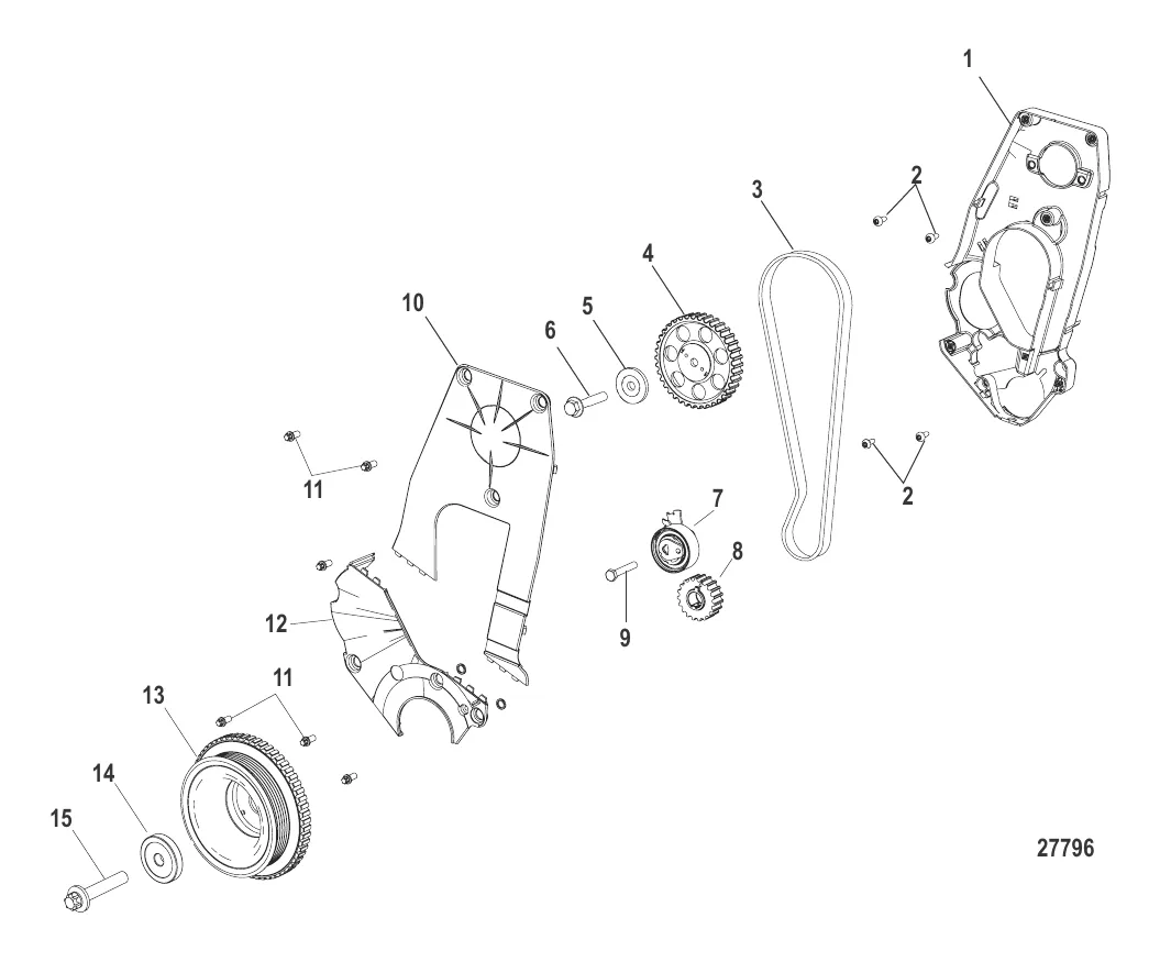 Блок цилиндра Компоненты системы регулировки зажигания