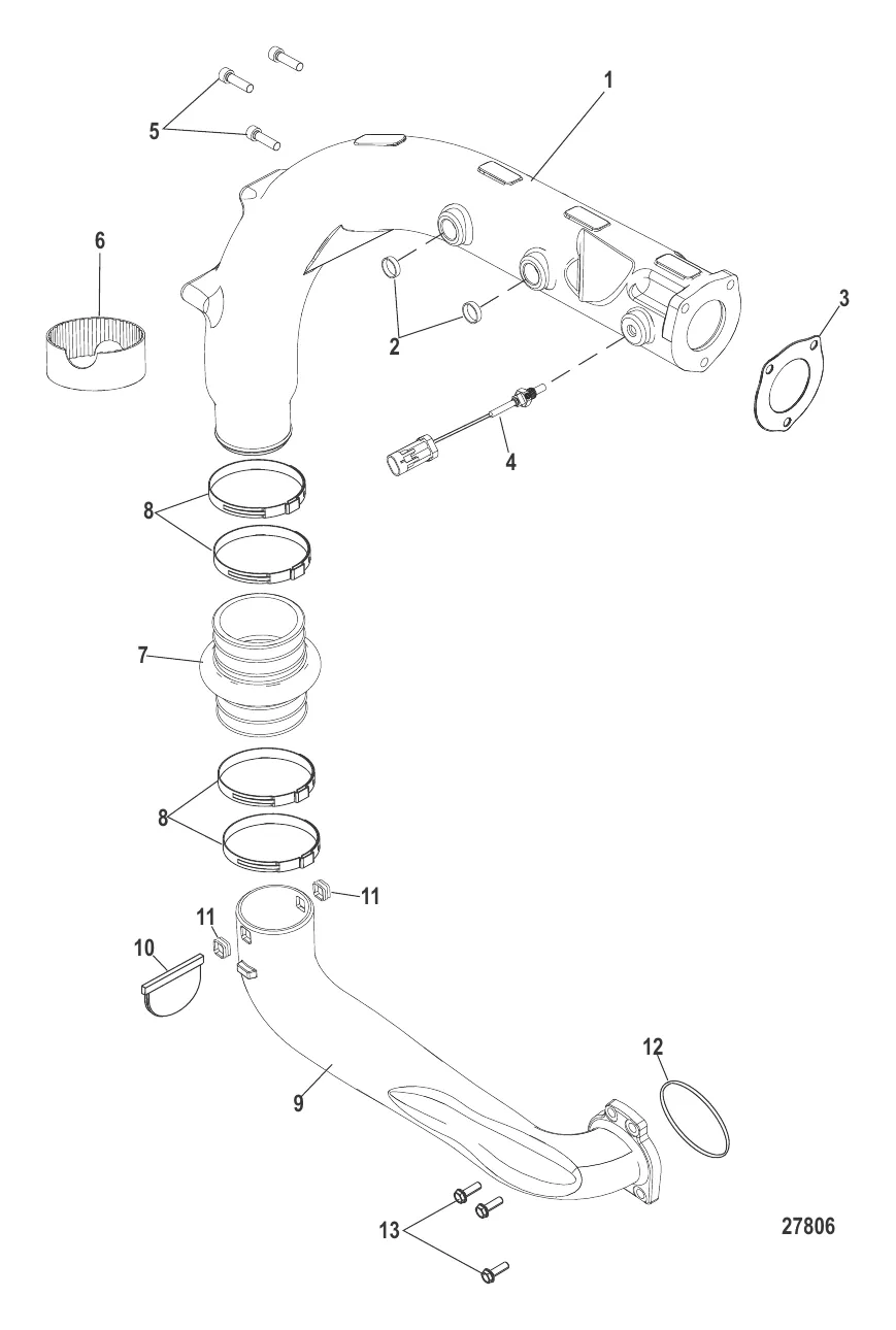 Выхлопная система Перепускная и выхлопная труба