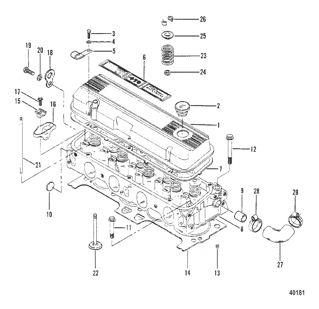 ГОЛОВКА ЦИЛИНДРА И КРЫШКА КОРОМЫСЛА