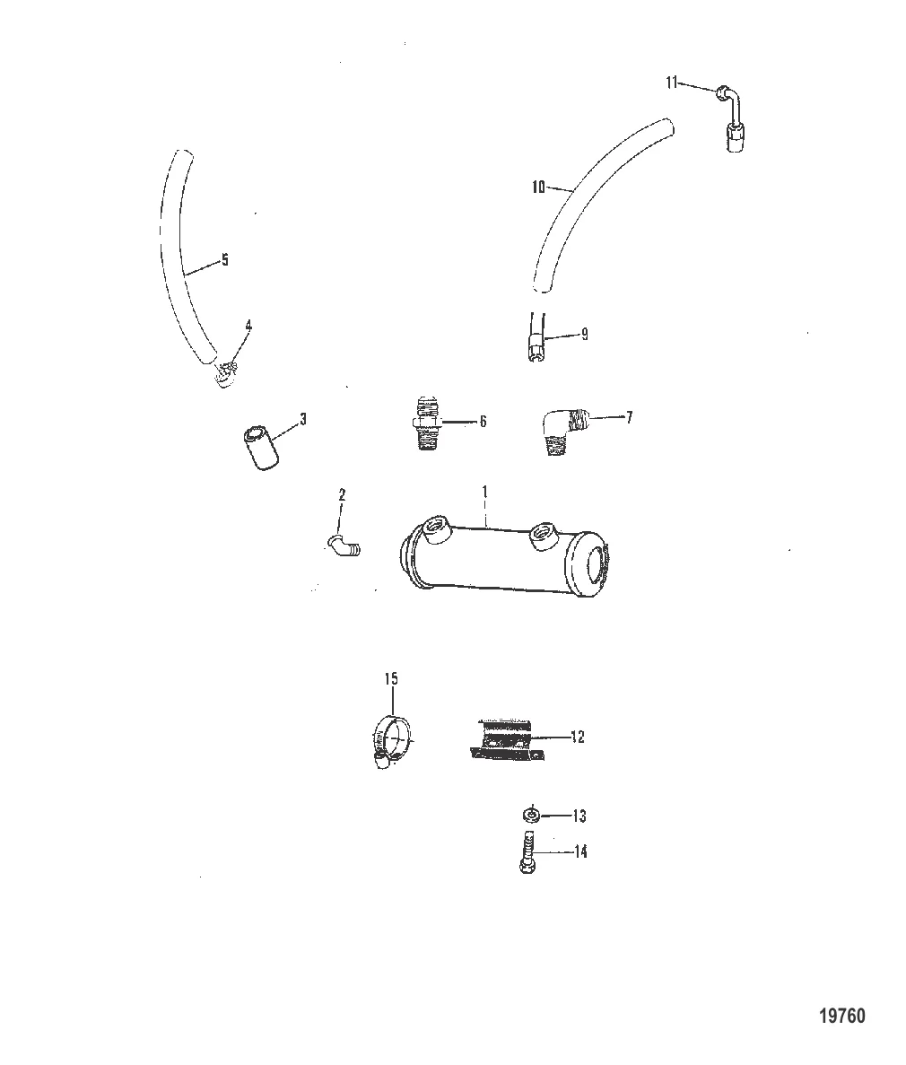 Выносной охладитель моторного масла (Исп. с одинарным охладителем масла)