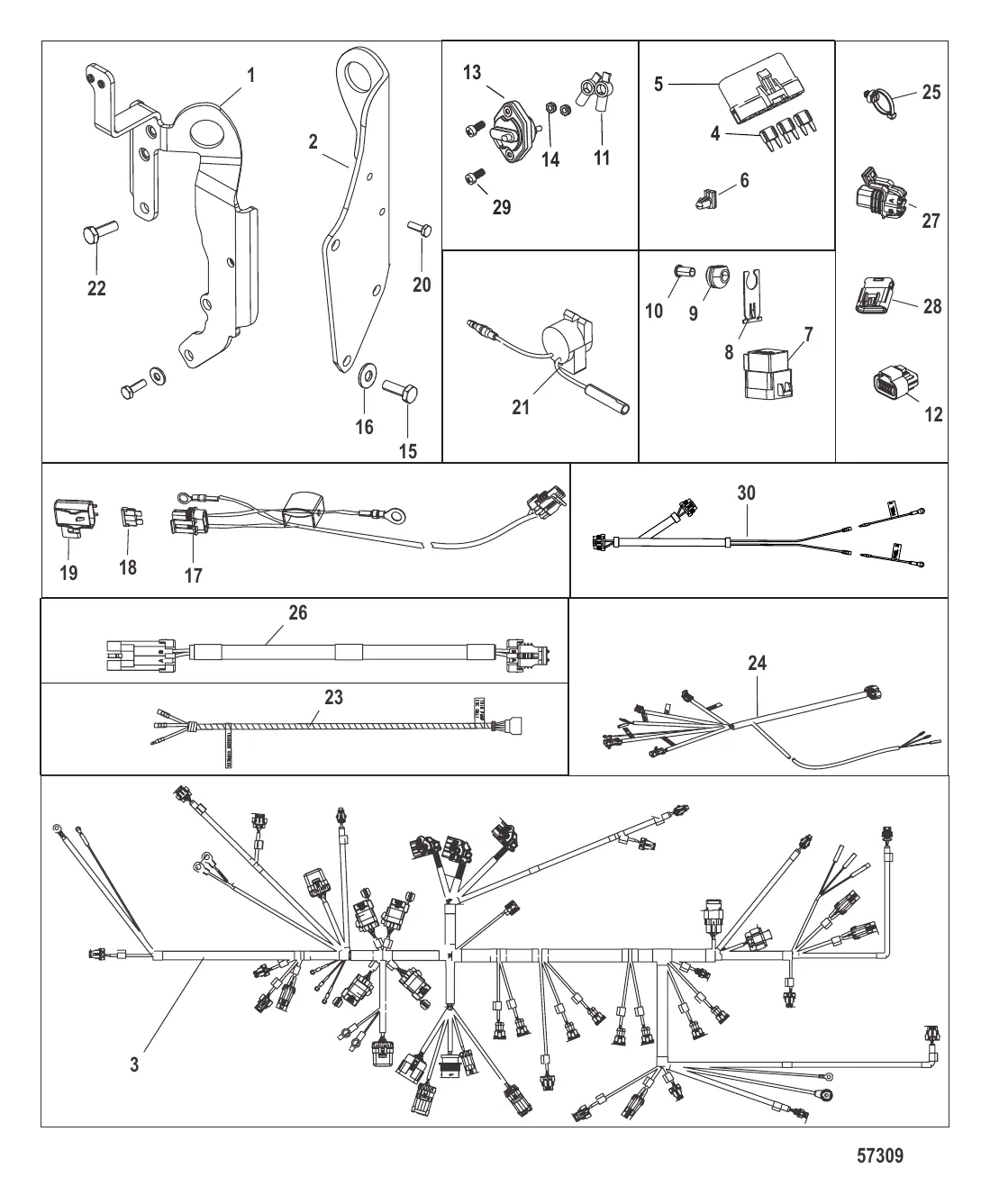 Электропроводка и подъемные кронштейны