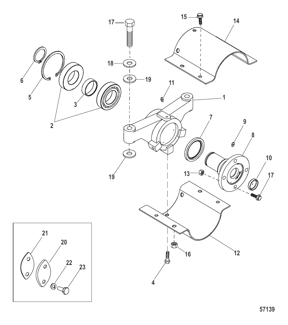 Опора подшипника карданной передачи