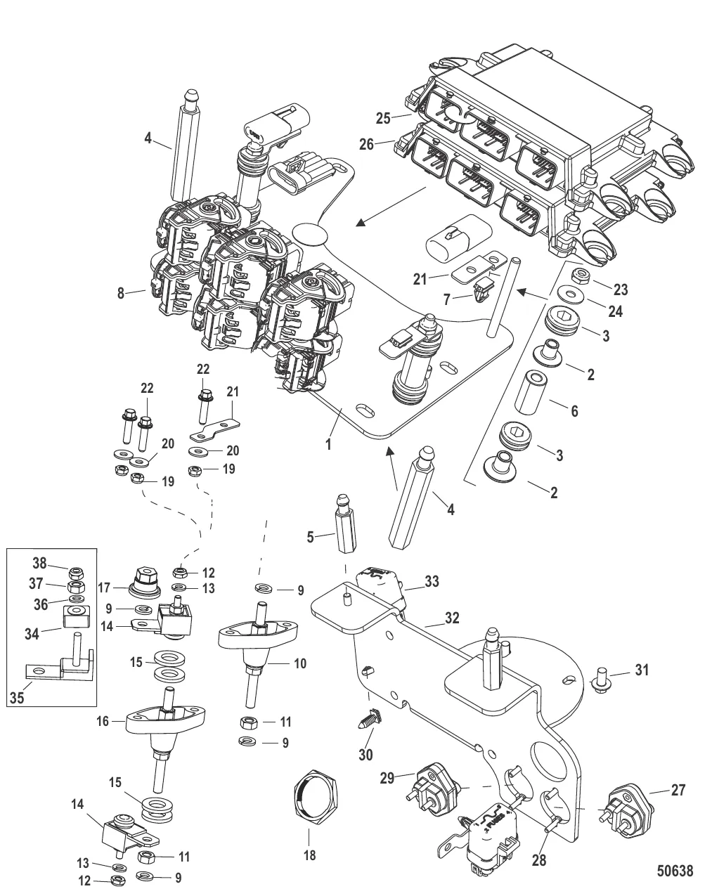 Электрическая панель в сборе