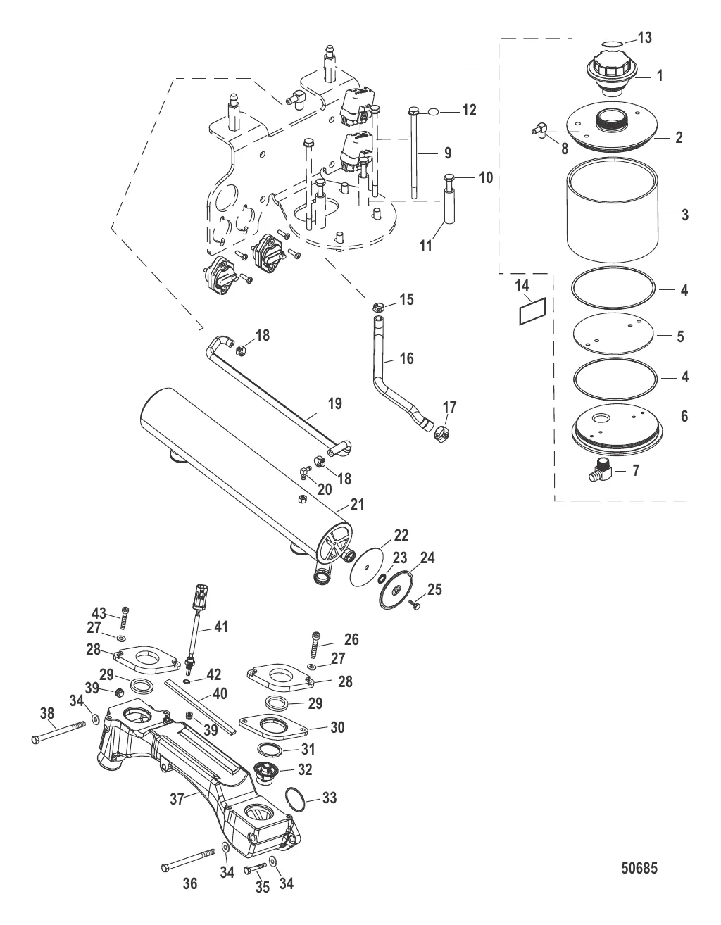 Компоненты закрытой системы охлаждения