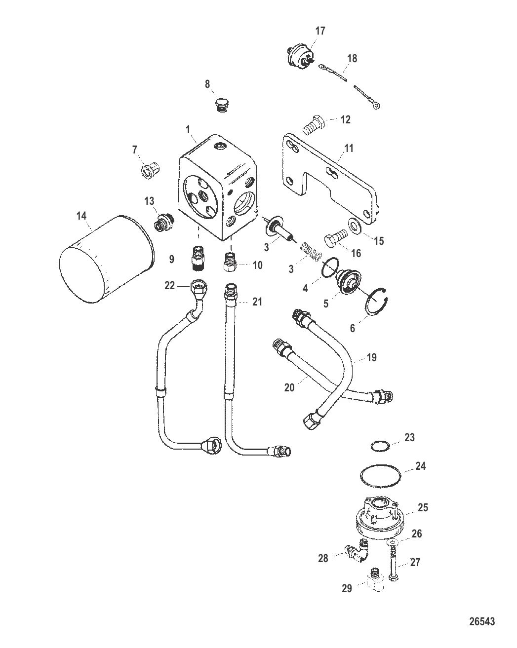 Масляный фильтр и масляный переходник