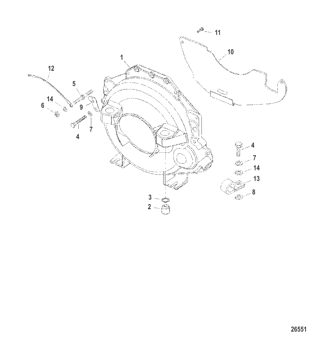 Корпус маховика (Модели Bravo)