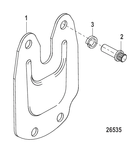 Блокирующая пластина для выхлопного патрубка