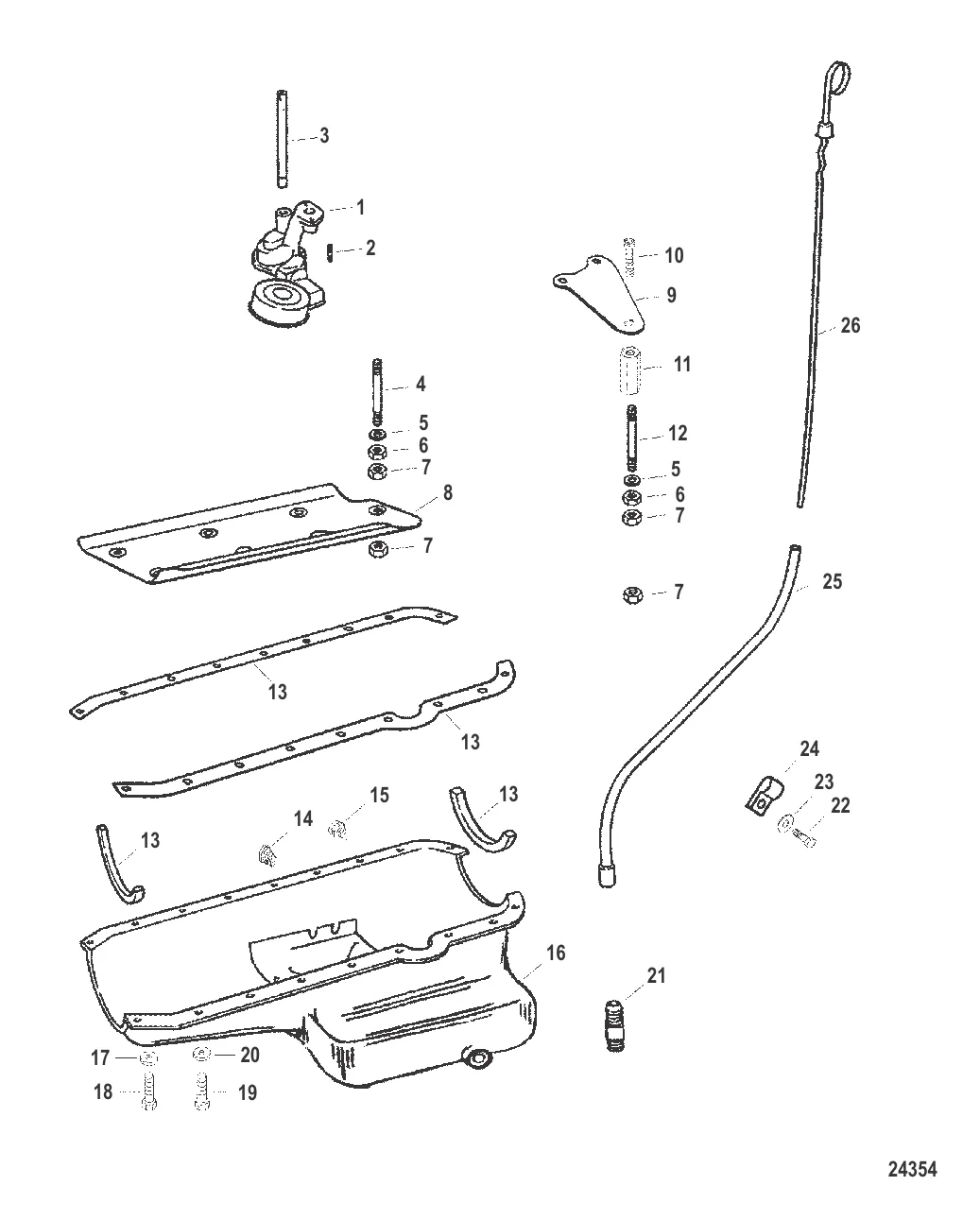 Маслосборник и масляный насос