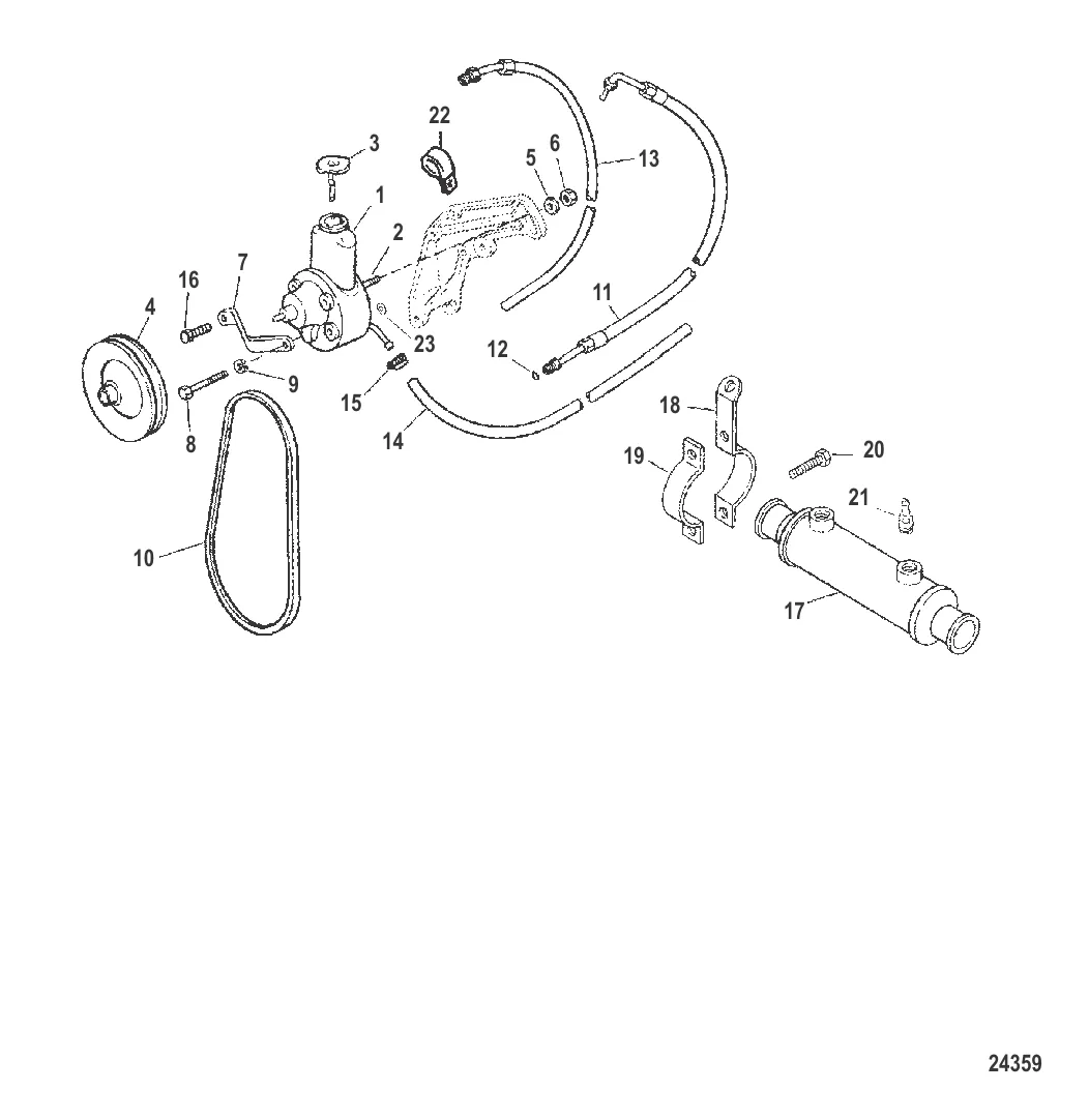Насос гидроусилителя рулевого механизма в сборе