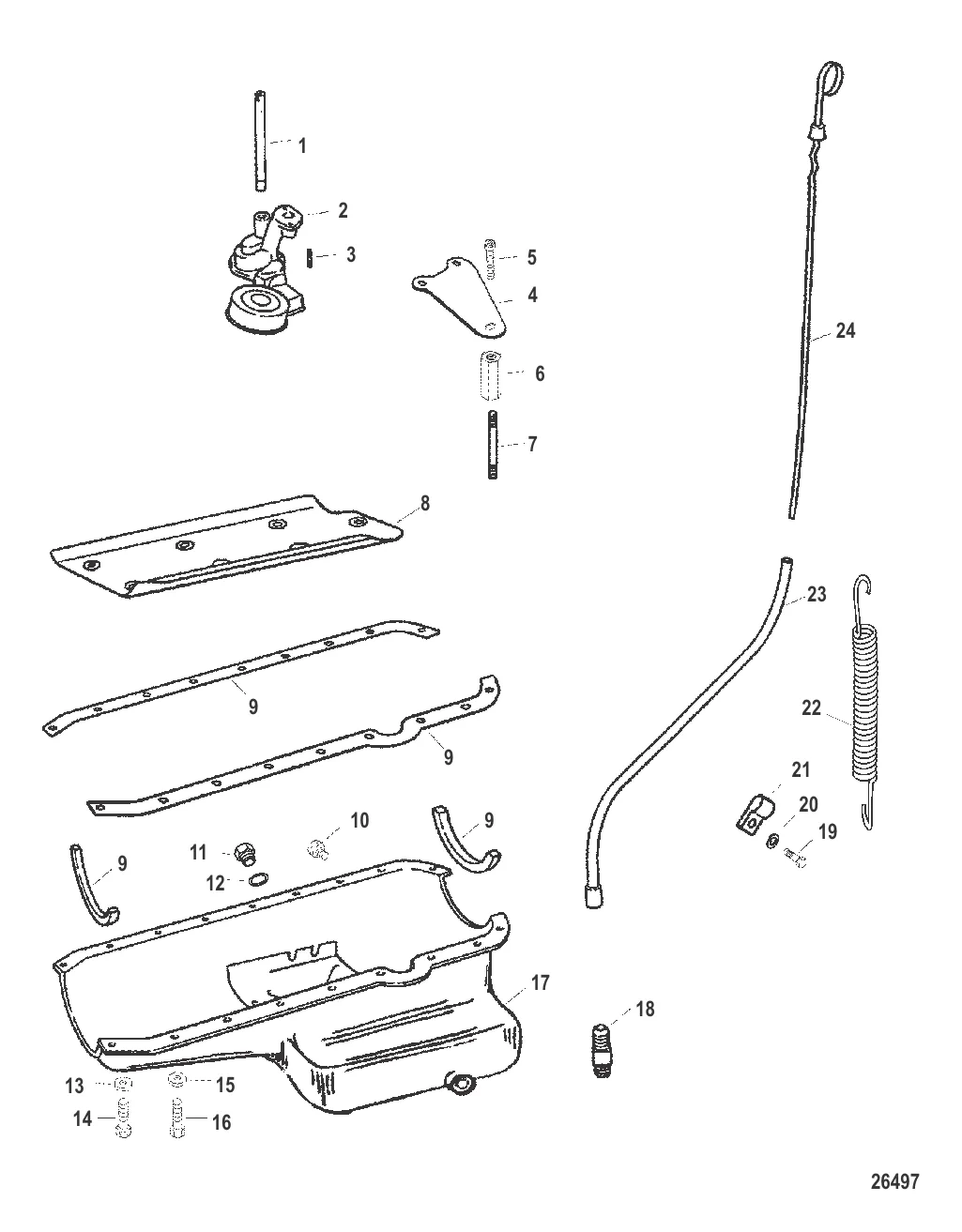 Маслосборник и масляный насос