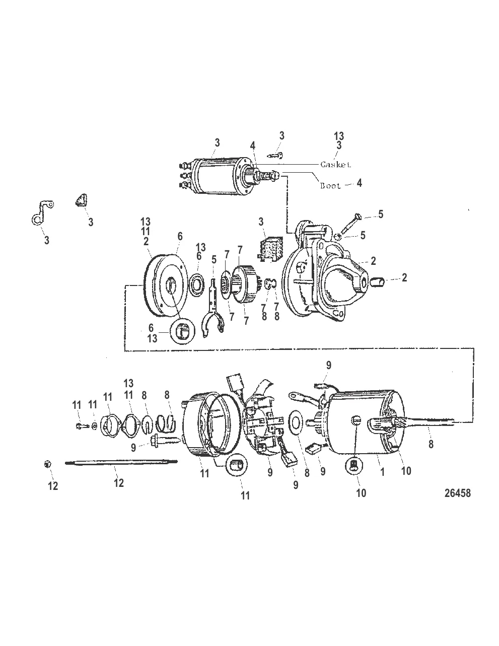 Компоненты стартера (50-808011A 1)
