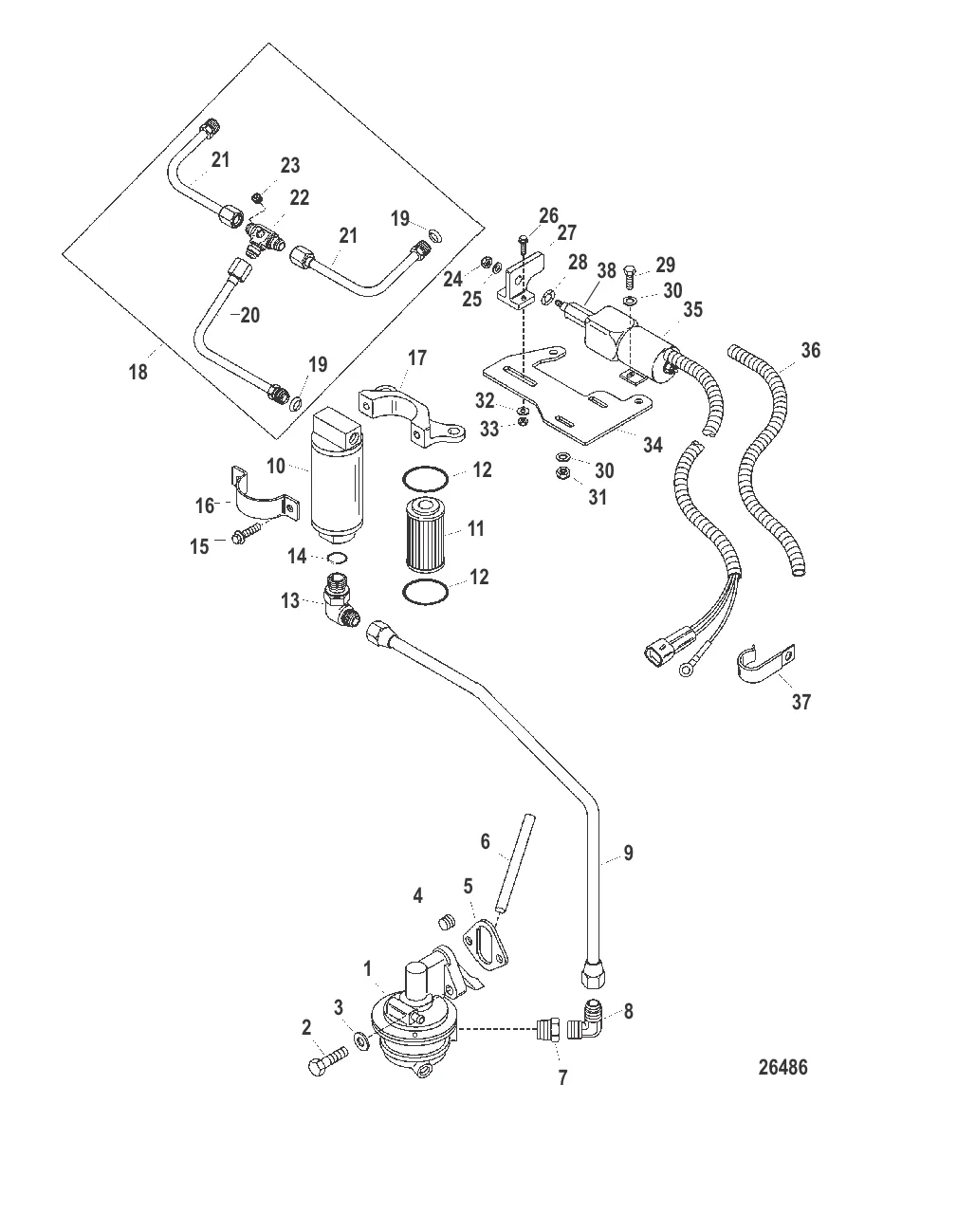Топливный насос в сборе