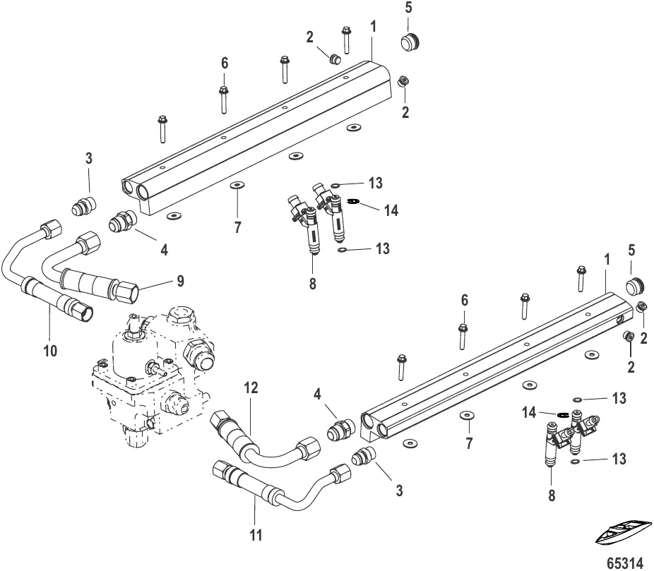 Топливная направляющая в сборе