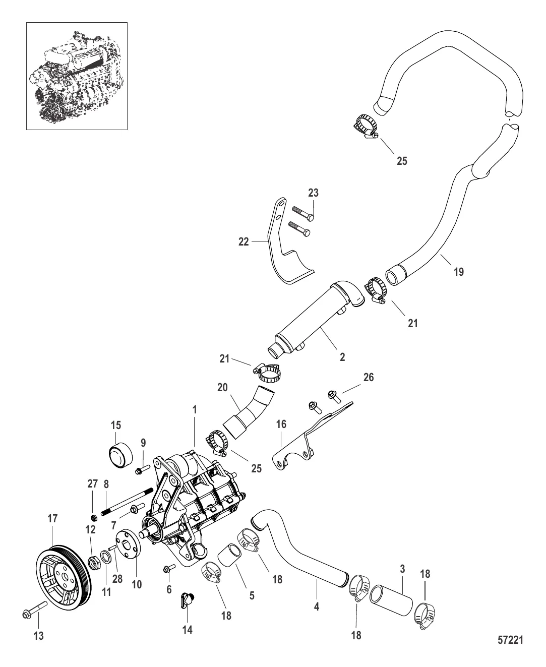Насос для забортной воды