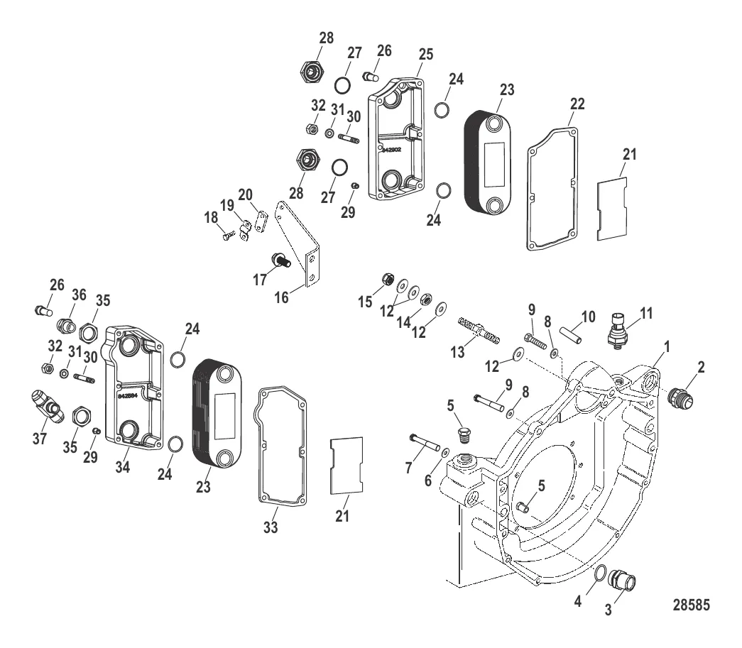Корпус и компоненты маховика