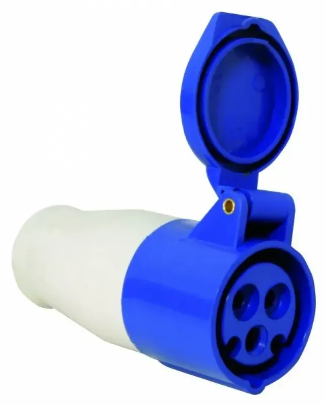 Mercury Marine Розетка с крышкой 16A, 220-240V, синяя