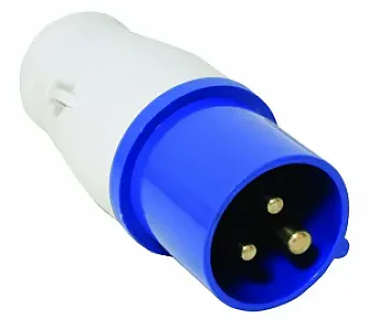 Вилка, 16A, 220-240V, синяя 90394