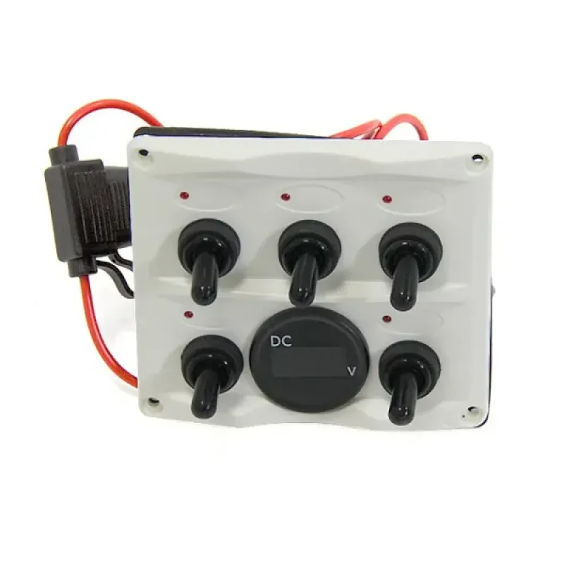 EASTERNER Панель управления 5шт с цифровым вольтметром, белая