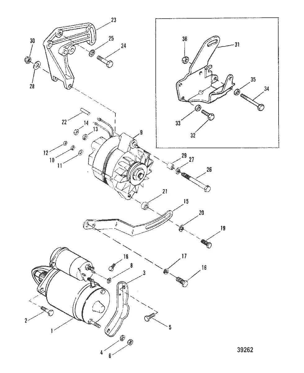 STARTER MOTOR AND ALTERNATOR