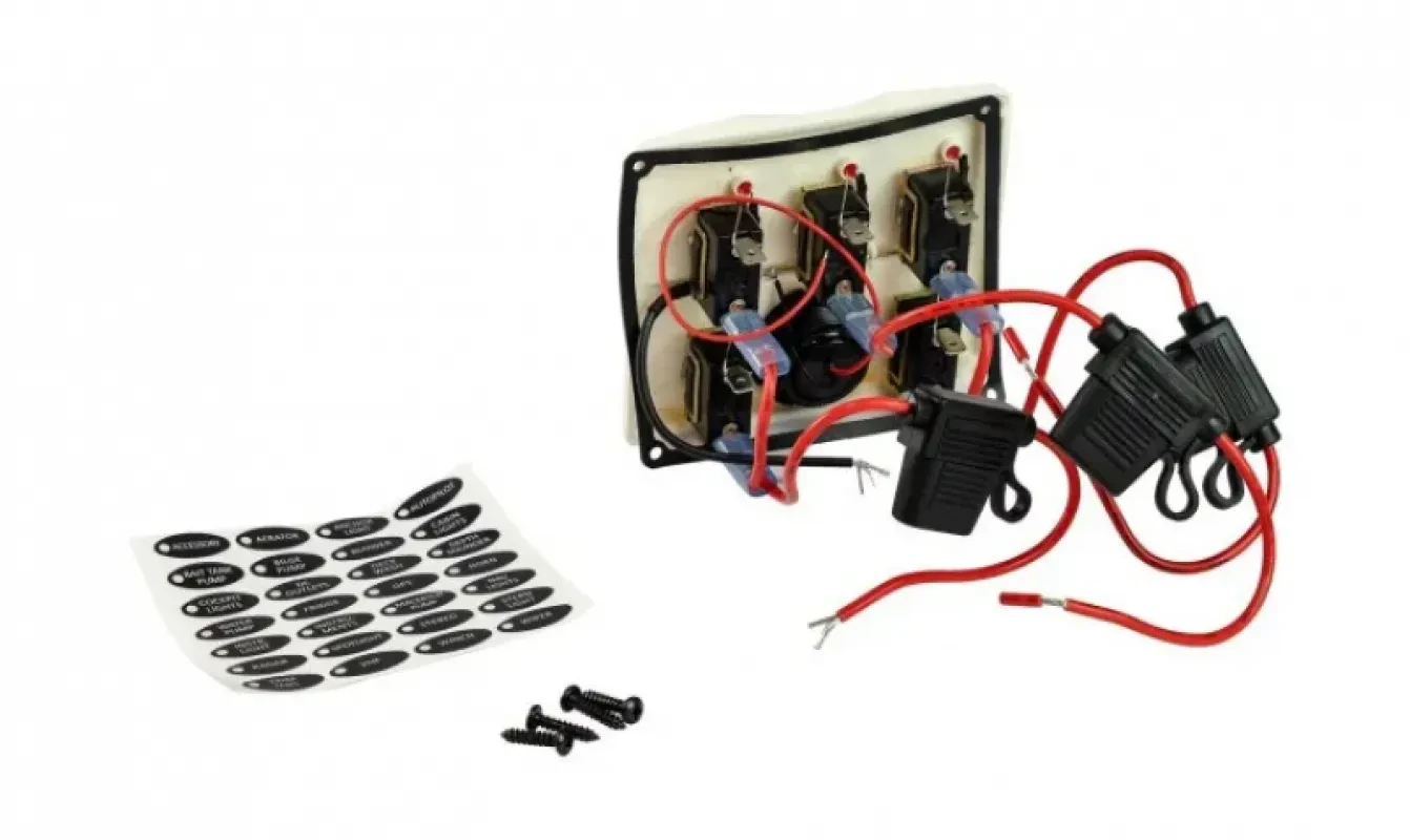 EASTERNER Панель управления 5шт с цифровым вольтметром, белая