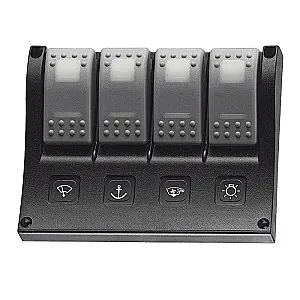 Панель переключателей 4шт с индикаторами включения C91350