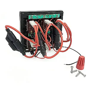 Панель переключателей 5шт с предохранителями постоянного тока C91341LED