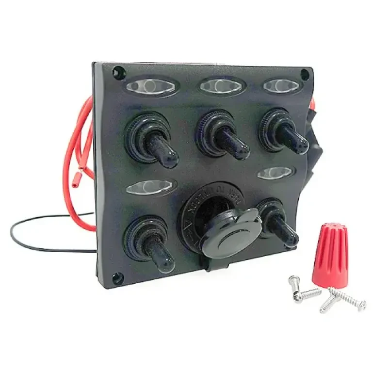 EASTERNER Панель переключателей 5шт с предохранителями постоянного тока