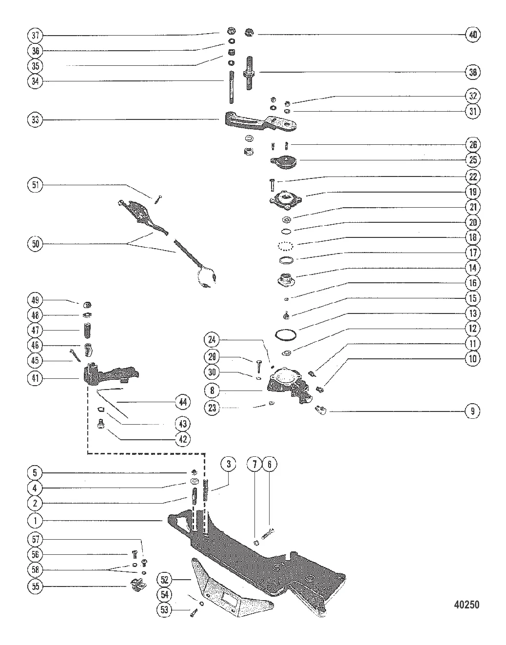 КРОНШТЕЙН ПЕРЕКЛЮЧЕНИЯ ПЕРЕДАЧ И КЛАПАН БЛОКИРОВКИ РЕВЕРСА
