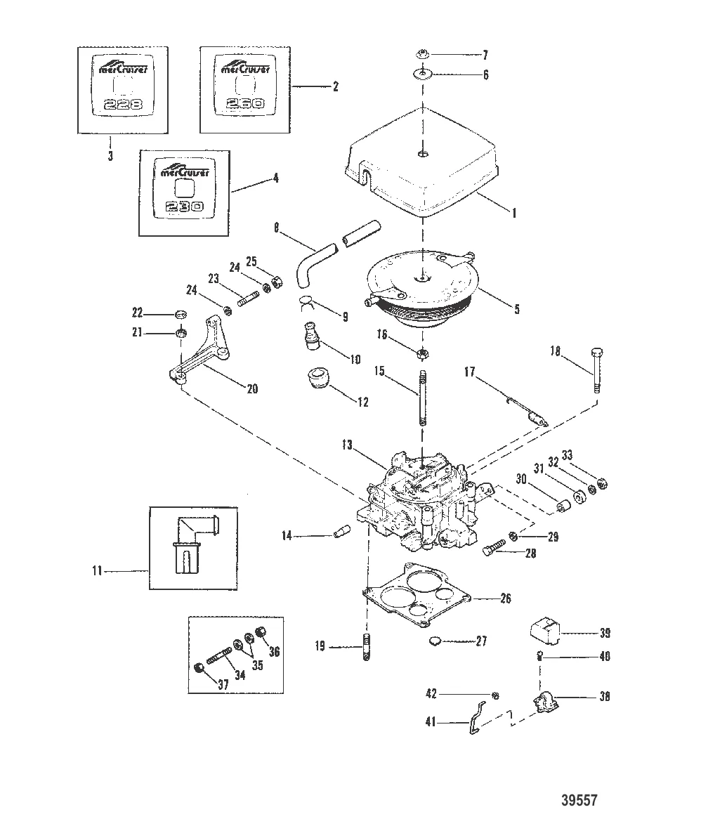 КАРБЮРАТОР И ТЯГА ГАЗА (228 – 230 – 260)