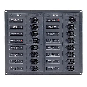 Панель переключателей 16шт с предохранителями постоянного тока 904NM