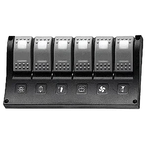 Панель переключателей 6шт с индикаторами включения C91352