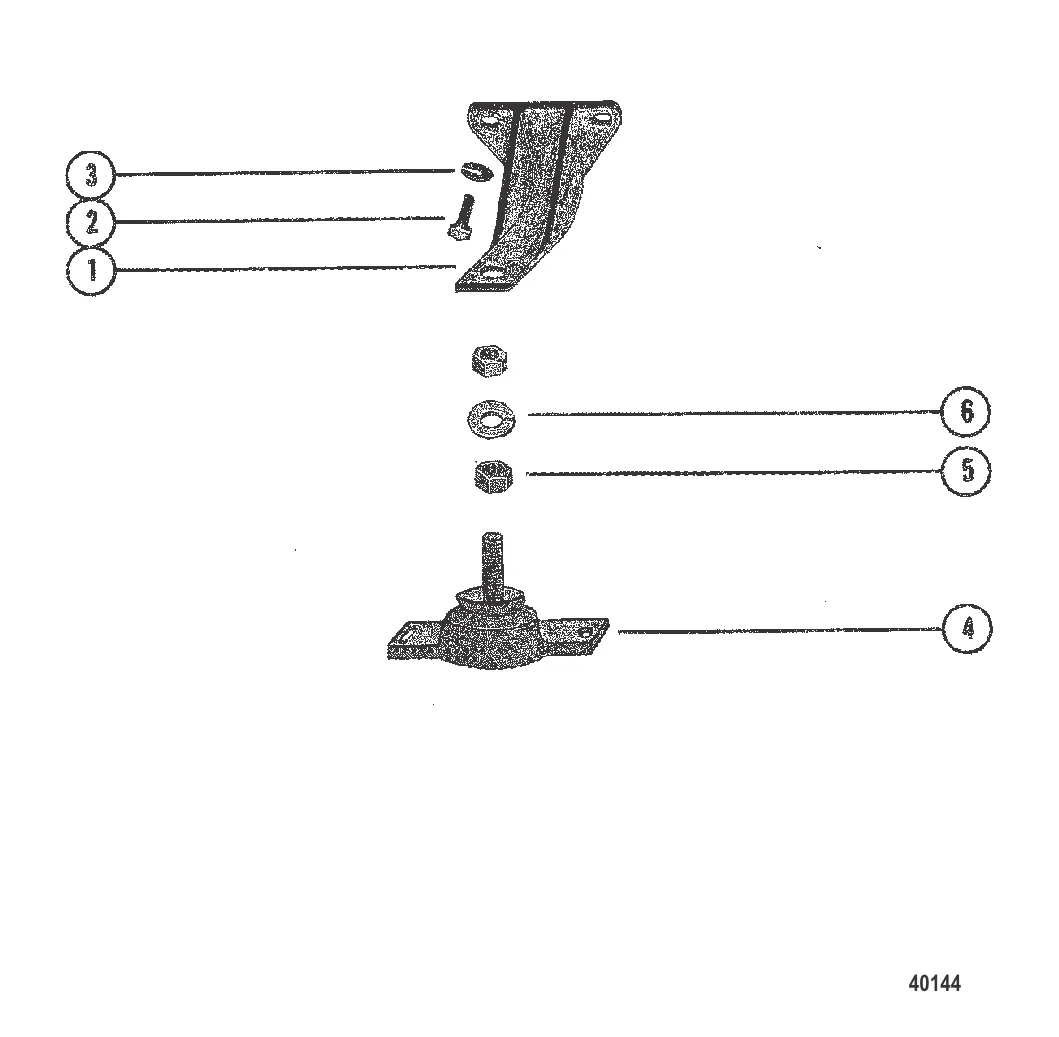 КРЕПЛЕНИЕ ДВИГАТЕЛЯ