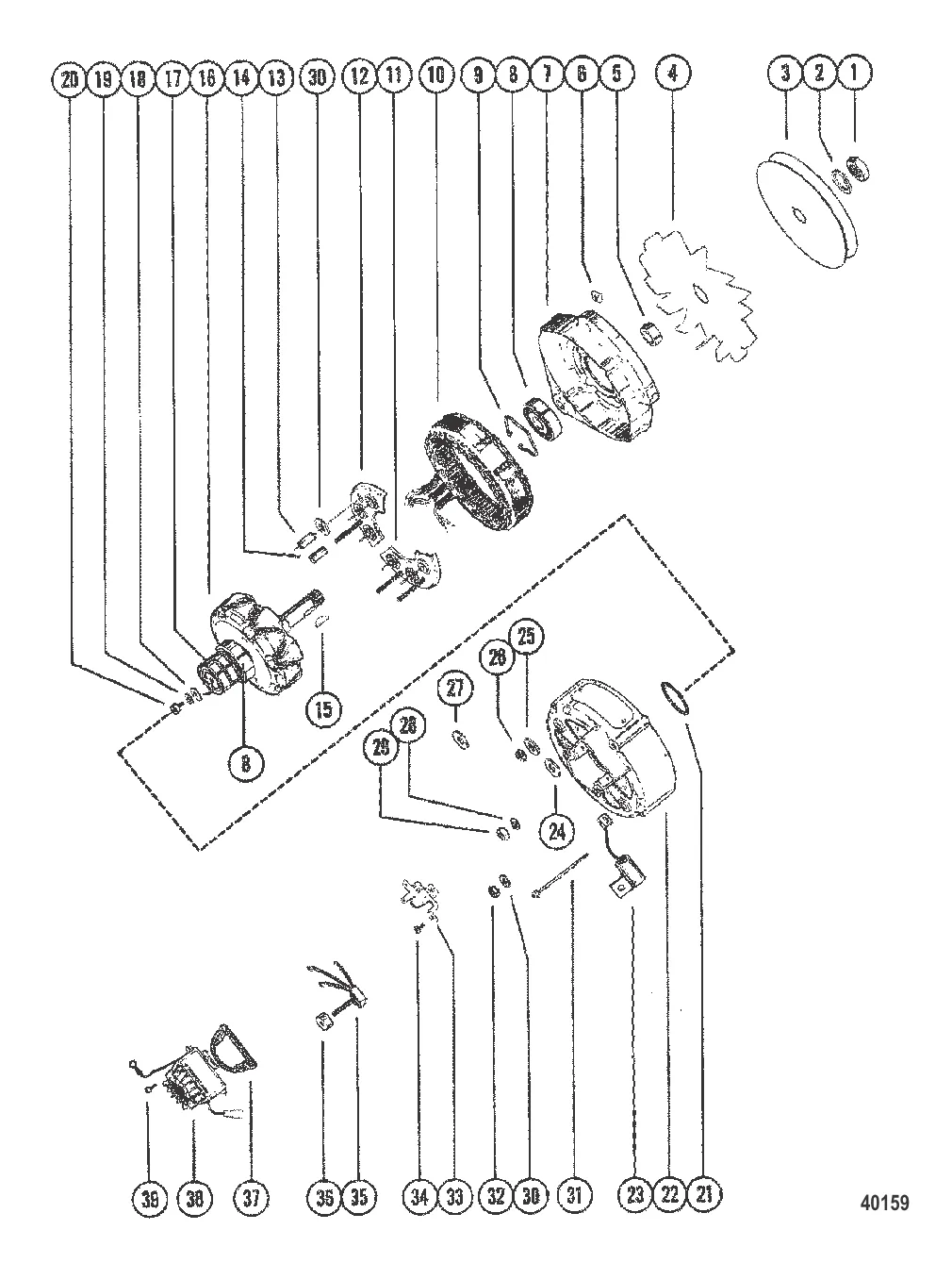 ГЕНЕРАТОР В СБОРЕ В СБОРЕ (MOTOROLA)