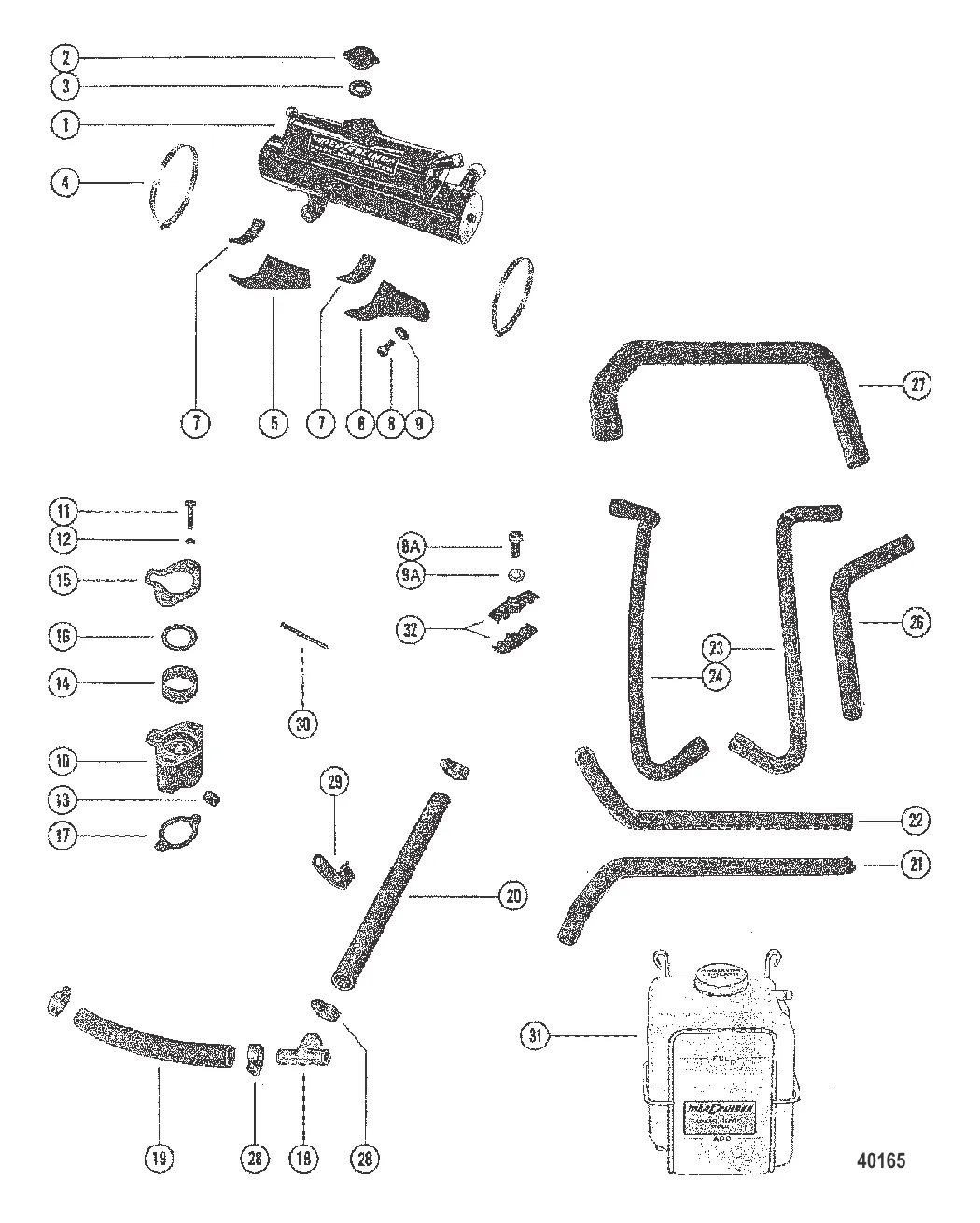 КОМПЛЕКТ СИСТЕМЫ ОХЛАЖДЕНИЯ ПРЕСНОЙ ВОДЫ