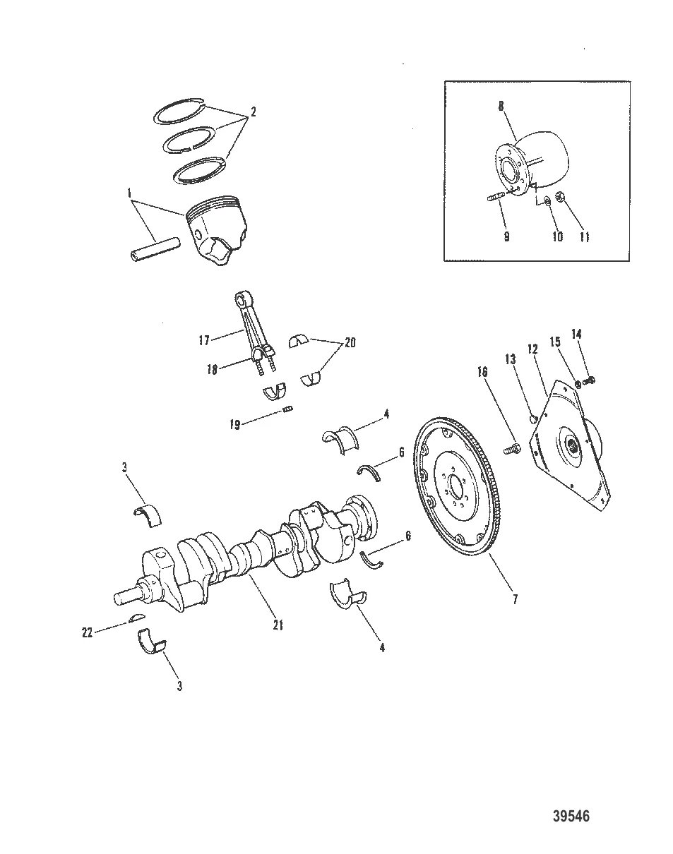 КОЛЕНЧАТЫЙ ВАЛ И ПОРШНИ
