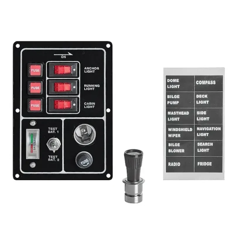 EASTERNER Панель переключателей 3шт с индикатором уровня заряженности АБ